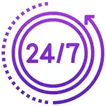24*7 follow up with customers